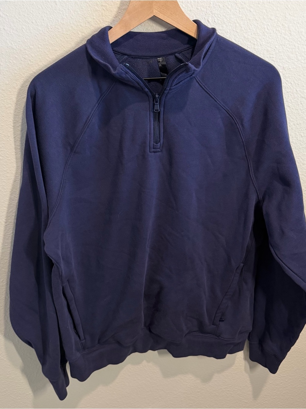 Fabletics Men's Half-Zip Sweater Pullover - Navy M